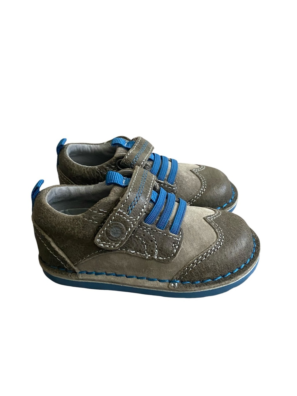 Stride Rite Medallion Collection Winston Boys Grey Leather Shoes